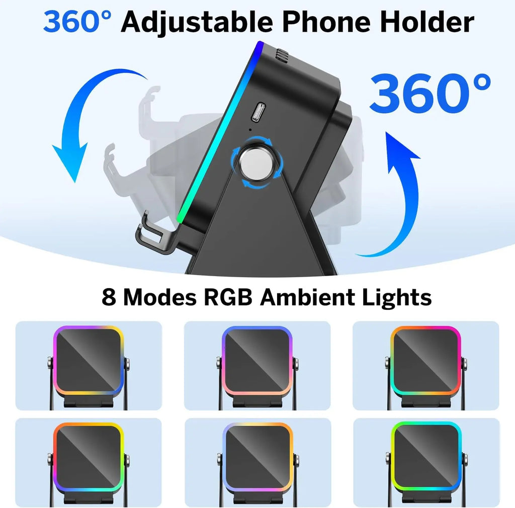 5-in-1 Magnetic Wireless Speaker & Phone Stand
