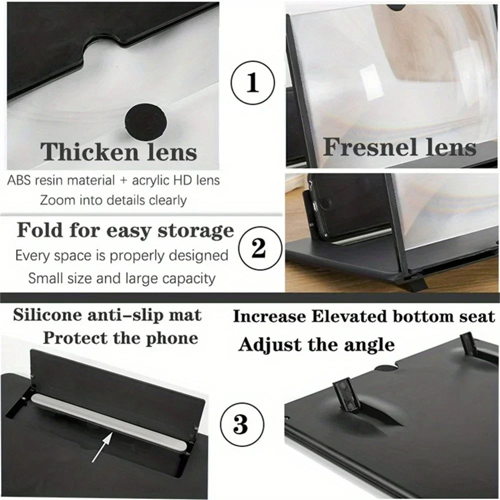 HD Phone Screen Magnifier (10"/12")