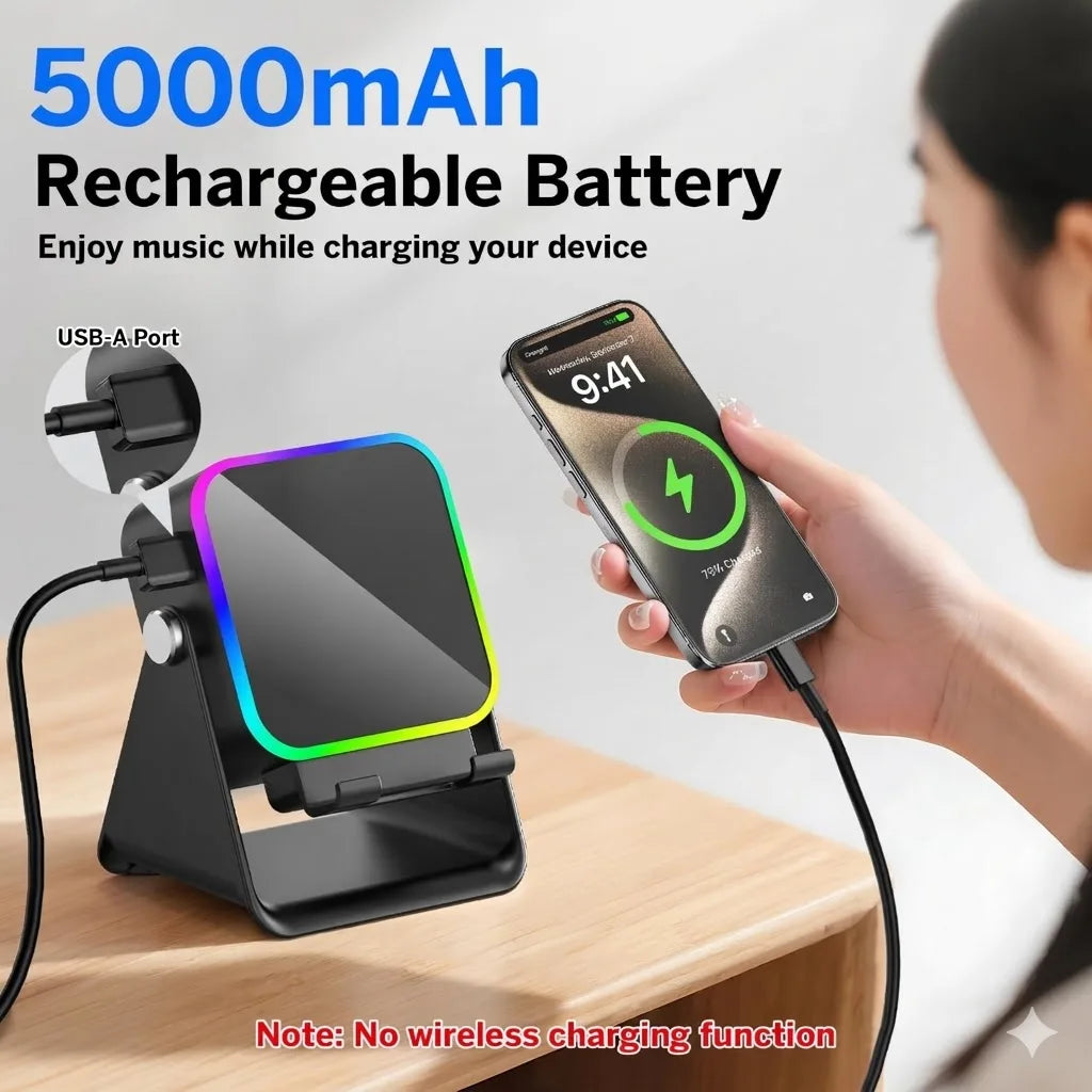 5-in-1 Magnetic Wireless Speaker & Phone Stand
